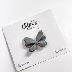 Lazo Mariposa Charol – Gris