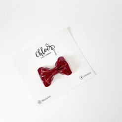 Lazo Nube Charol - Burdeo
