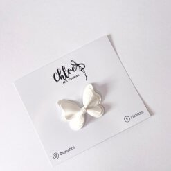 Lazo Mariposa Charol – Blanco