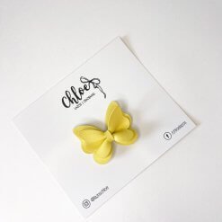 Lazo Mariposa Polipiel – Amarillo Pastel
