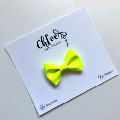 Lazo Básico Charol - Amarillo Neón