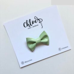 Lazo Básico Charol - Verde Mint