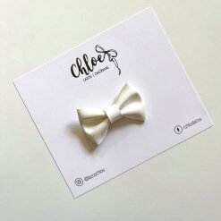 Lazo Básico Charol - Blanco