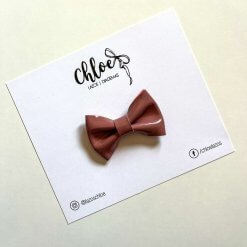 Lazo Básico Charol - Rosa Quemado