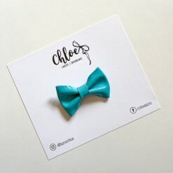 Lazo Básico Charol - Agua Marina